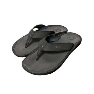OLUKAI Men's size 12 Ohana Thong Sandals Shoe Water Resistant Beachy Summer